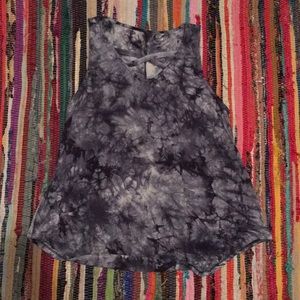 navy tie dye tank top